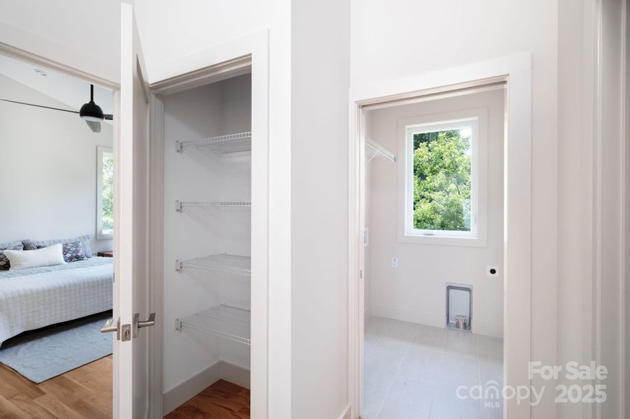 Linen Closet and Laundry Room on Second Level Linen Closet and Laundry Room on Second Level