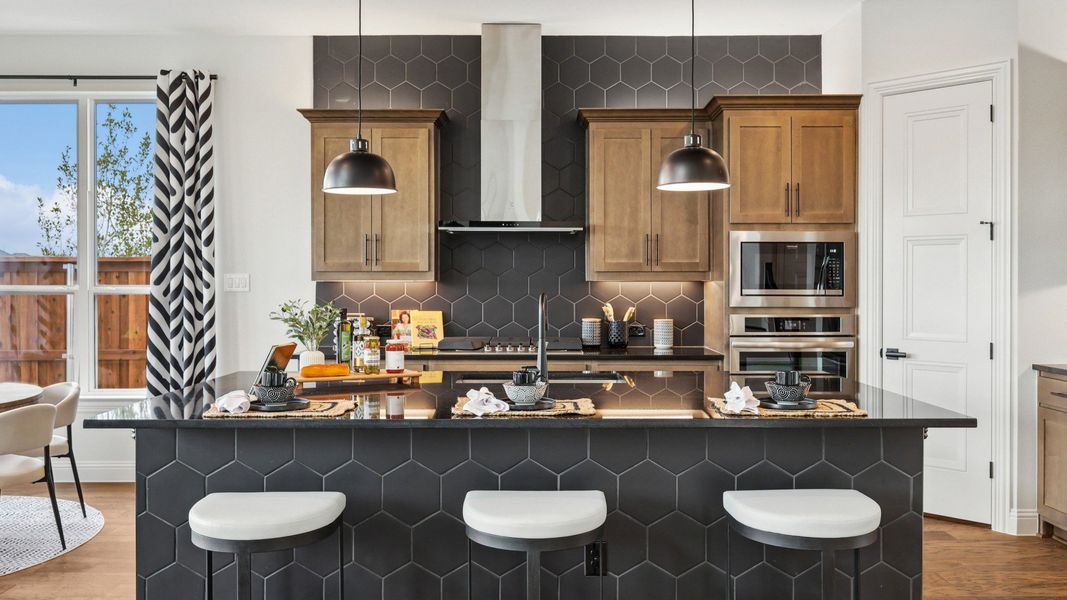 Representative furnished interior of a home built from the Cornell by Brightland Homes in Green Meadows Premier, Celina (Image 11).