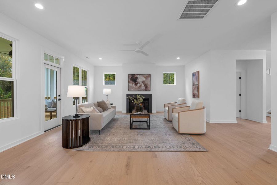 Living Room + Fireplace