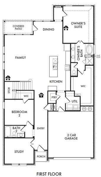 2D floor plan layout for the Winchester by Impression Homes in Timberbrook, Justin, TX (Image 3). 2D floor plan layout for the Winchester by Impression Homes in Timberbrook, Justin, TX (Image 3).