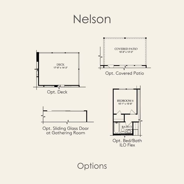 2D floor plan layout for the Nelson by Pulte Homes in Crosswinds, Kyle, TX (Image 6).