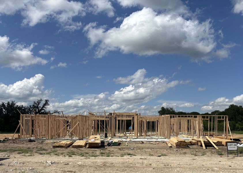 In-progress construction of a new home in Summit Ranch, Aledo, TX (Image 5).