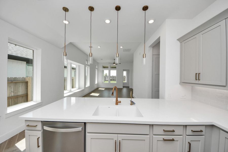 Furnished interior view inside a new home in Amira: Premier Collection, Tomball (Image 7).