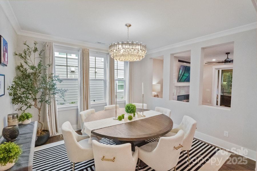 Furnished interior view inside a new home in , Huntersville (Image 23).