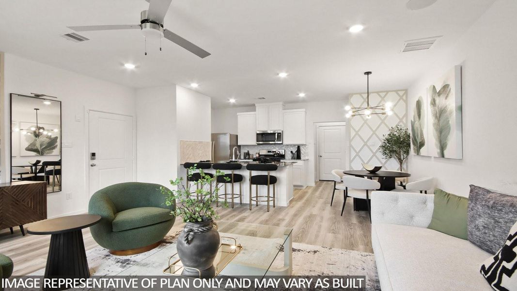 Furnished interior view inside a new home in , Humble (Image 10).