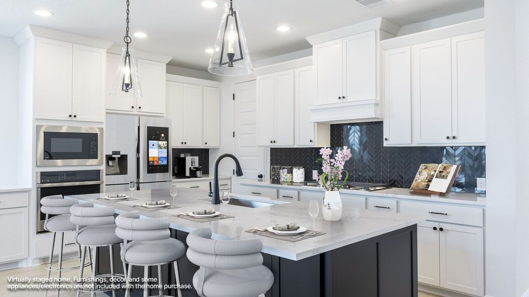 Furnished interior view inside a new home in Lariat 60', Liberty Hill (Image 3).