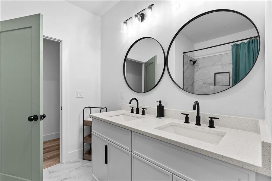 Furnished interior view inside a new home in , Atlanta (Image 44).