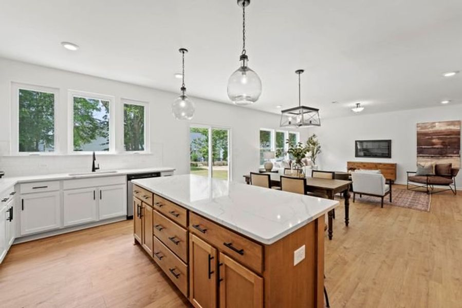 Representative furnished interior of a home built from the Hope by True Homes in Harpers Landing, Walkertown (Image 6).