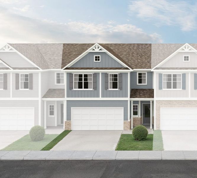 Representative exterior photo of a completed home built from the The Essex by Direct Residential Communities in Chastain Heights, Woodstock, GA (Image 6).