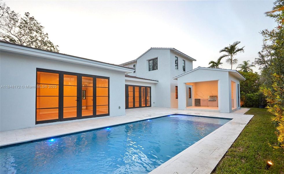 Front exterior of a new home in , Coral Gables, FL, highlighting curb appeal (Image 24).