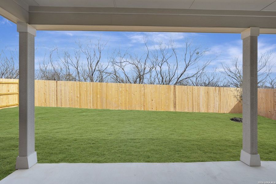 Exterior details and patio area of a home in Greenspoint Heights, Seguin (Image 20).