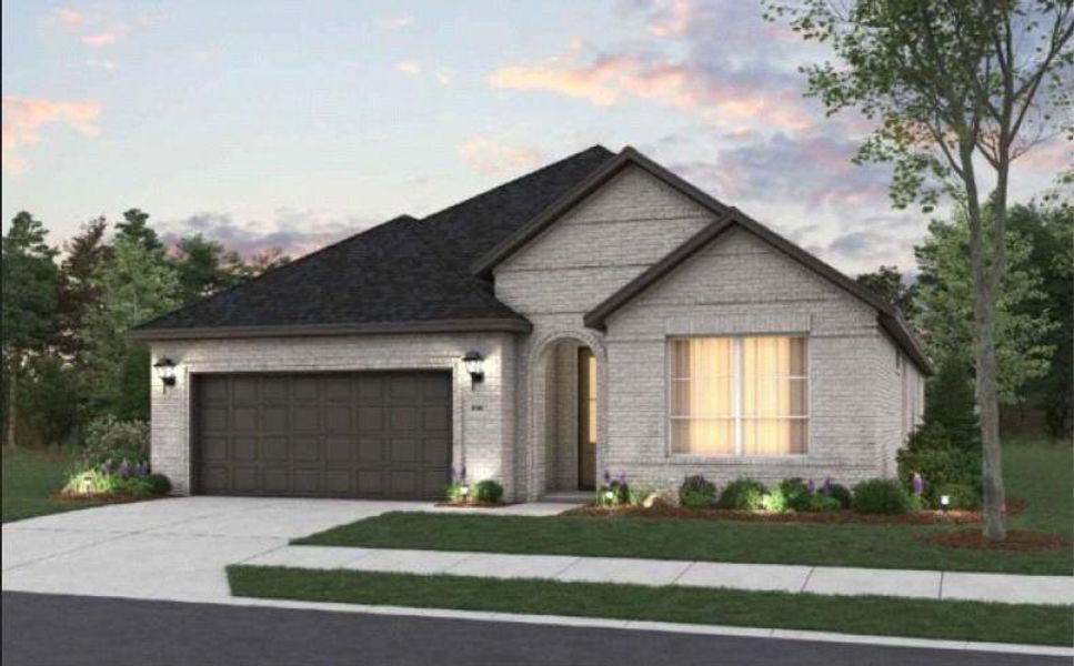 Front exterior of a new home in Sunterra, Katy, TX, highlighting curb appeal (Image 1). Front exterior of a new home in Sunterra, Katy, TX, highlighting curb appeal (Image 1).