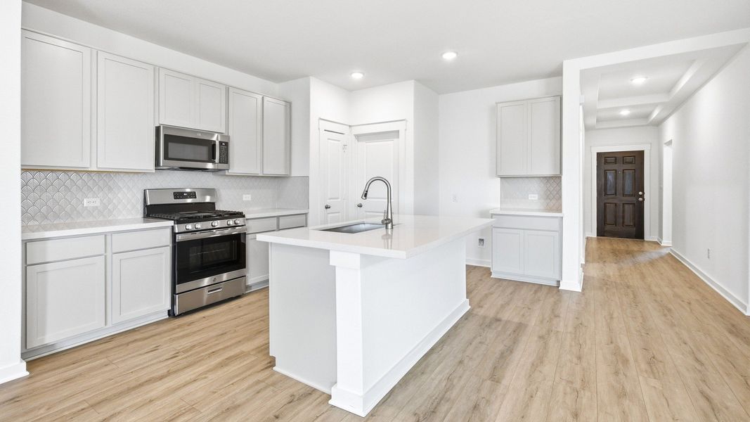 Furnished interior view inside a new home in Infinity Square, Kyle (Image 18).