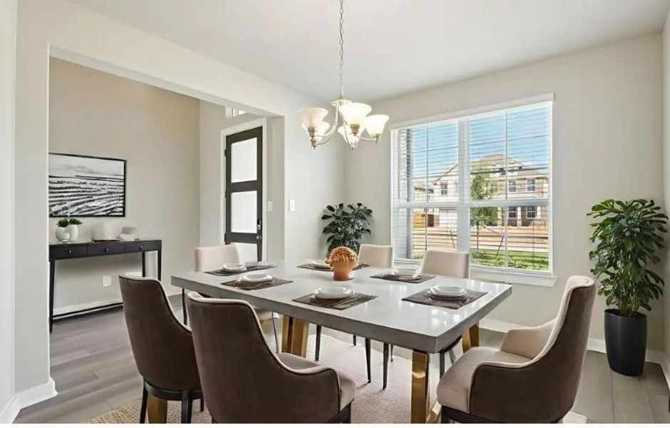 Photo is not of the actual home, but is an inspirational photo of builder’s model home and may depict options, furnishings, and/or decorator features that are not included