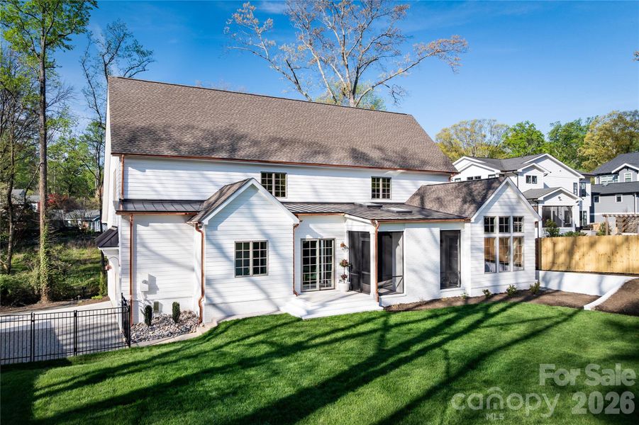 Exterior details and patio area of a home in , Charlotte (Image 26).