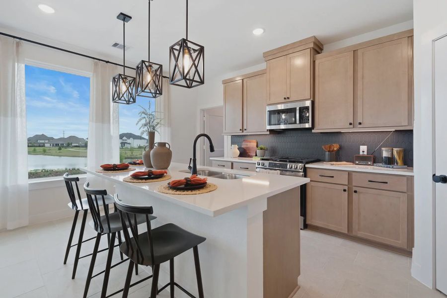 Representative furnished interior of a home built from the Springfield by Chesmar Homes in Bridgeland, Elgin (Image 10).