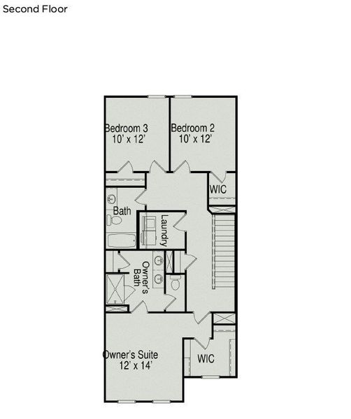 2D floor plan layout of this home in Ironhorse, Dickson, TN (Image 4).