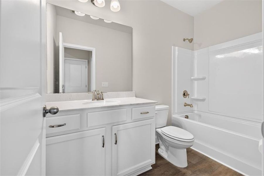 Furnished interior view inside a new home in Overlook at Hamilton Mill, Auburn (Image 13).