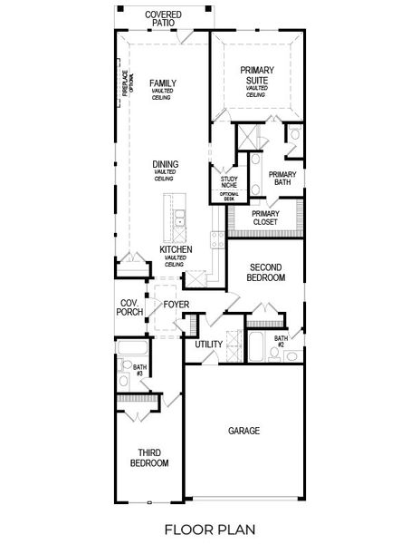 2D floor plan layout for the Carter Select F by First Texas Homes in The Meadows, Denton, TX (Image 5). 2D floor plan layout for the Carter Select F by First Texas Homes in The Meadows, Denton, TX (Image 5).