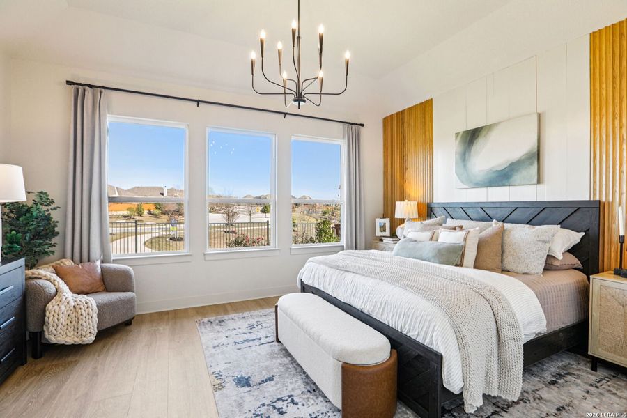 Furnished interior view inside a new home in Village at Three Oaks, Seguin (Image 6).