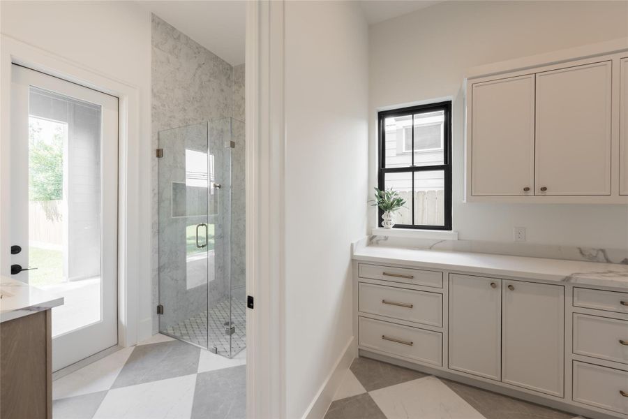 Furnished interior view inside a new home in , Houston (Image 38).