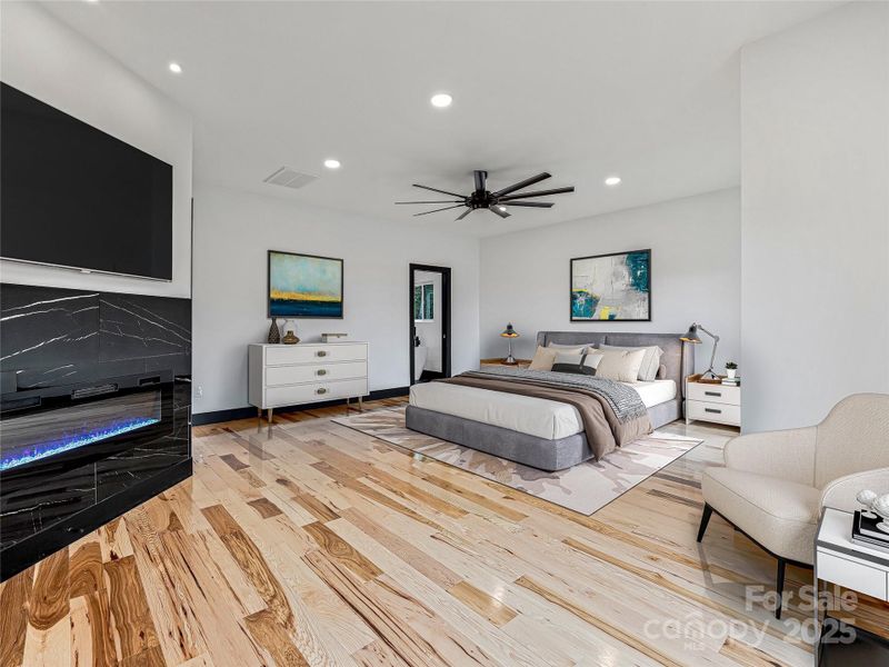 Furnished interior view inside a new home in , Mills River (Image 10).