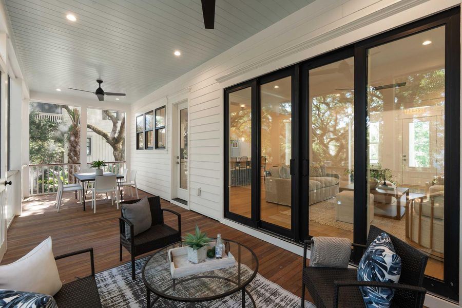Exterior details and patio area of a home in , Isle Of Palms (Image 27). Exterior details and patio area of a home in , Isle Of Palms (Image 27).
