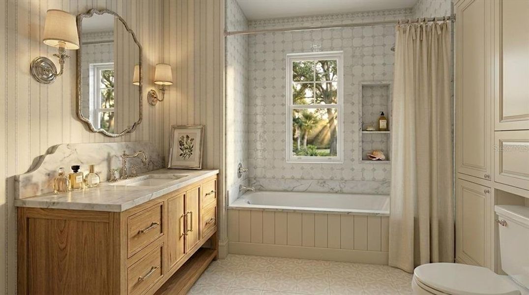 Furnished interior view inside a new home in , Parrish (Image 10).