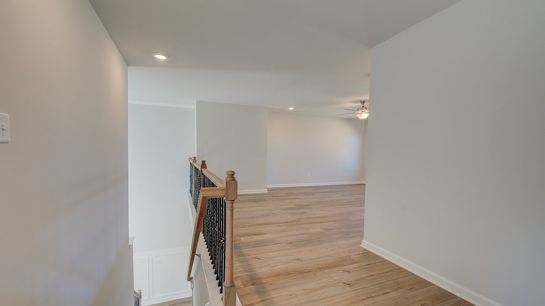 Furnished interior view inside a new home in Riverbend Overlook, Fayetteville (Image 16). Furnished interior view inside a new home in Riverbend Overlook, Fayetteville (Image 16).