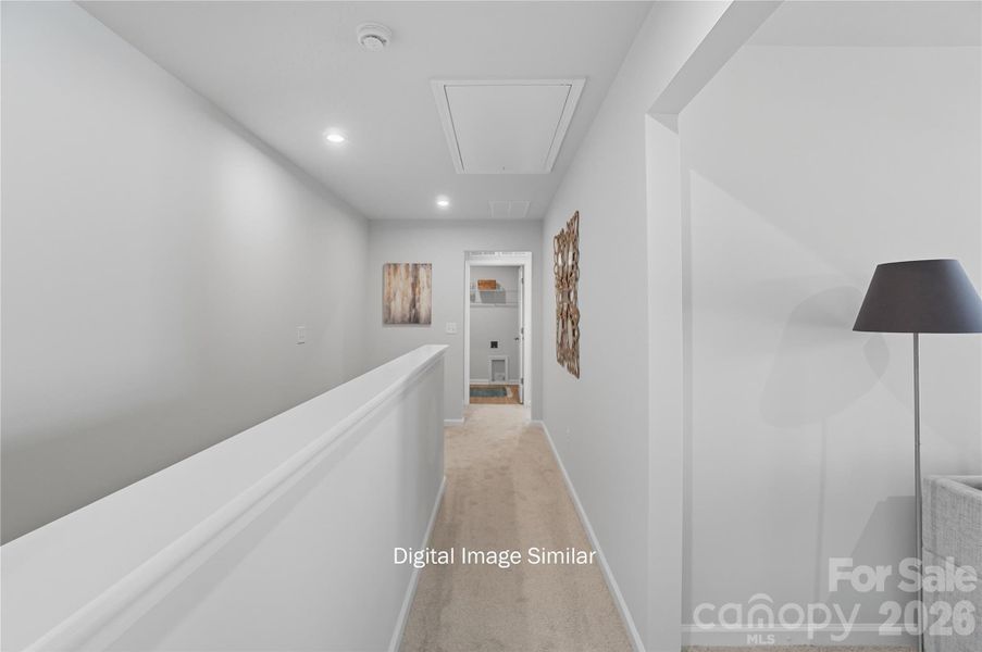 Furnished interior view inside a new home in Bailey Run, Charlotte (Image 16).