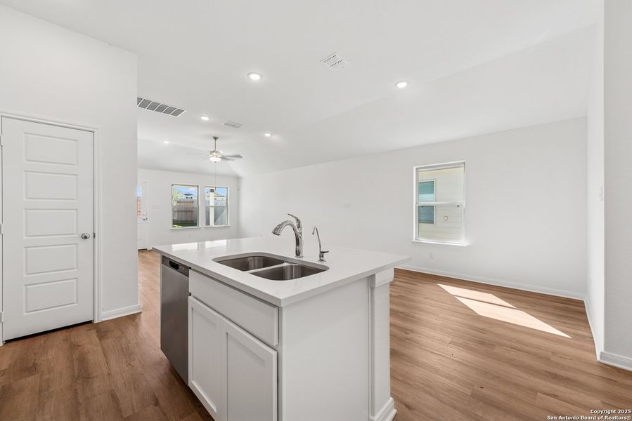 Furnished interior view inside a new home in Park Place, New Braunfels (Image 3).
