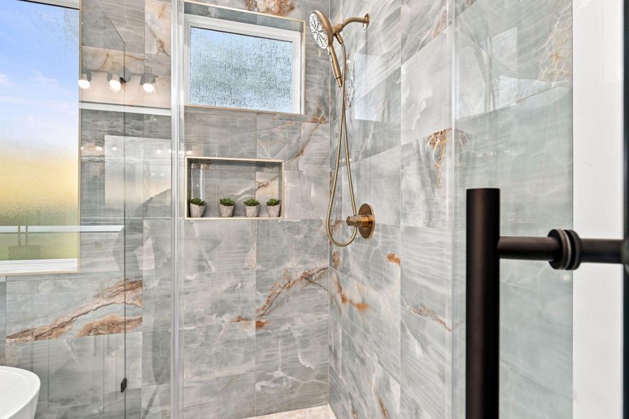Close-up of interior finishes inside a home in , Houston (Image 21).