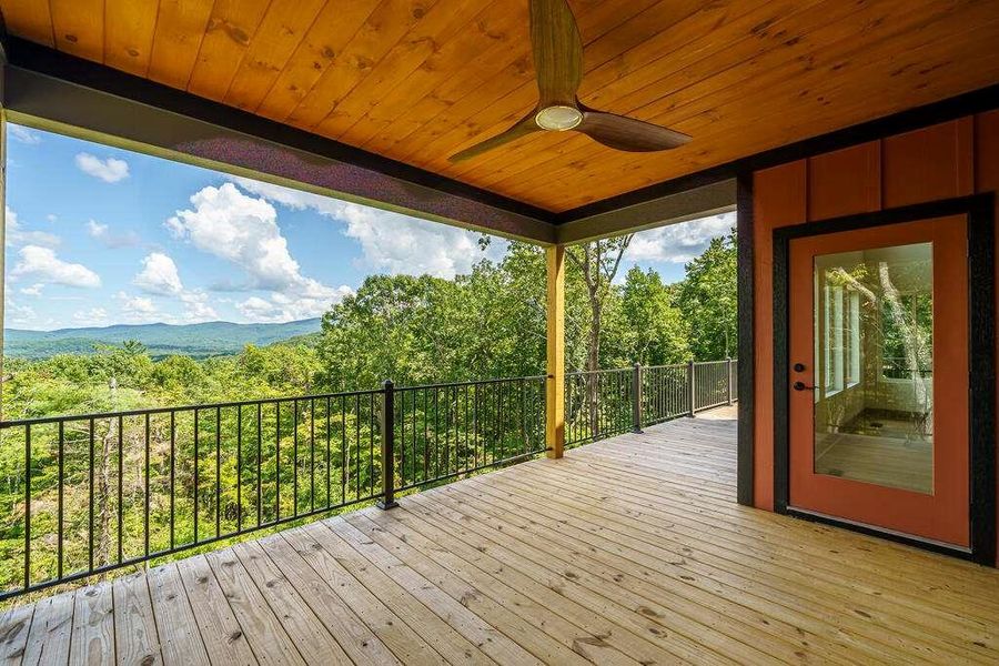Exterior details and patio area of a home in , Ellijay (Image 37).