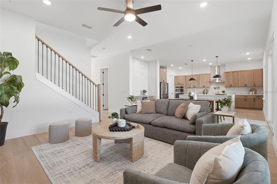 Furnished interior view inside a new home in , Orlando (Image 13).