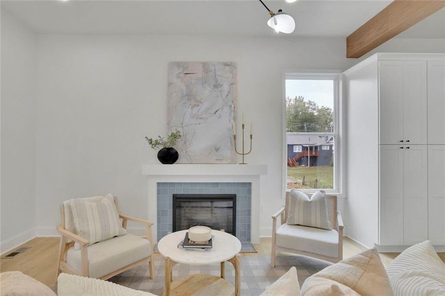 Furnished interior view inside a new home in , Atlanta (Image 5).