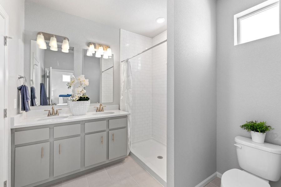 Furnished interior view inside a new home in Green Valley Ranch, Aurora (Image 23).