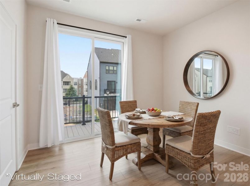 2nd floor dining space - virtually staged 2nd floor dining space - virtually staged