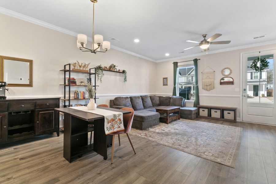 Furnished interior view inside a new home in , Summerville (Image 34).