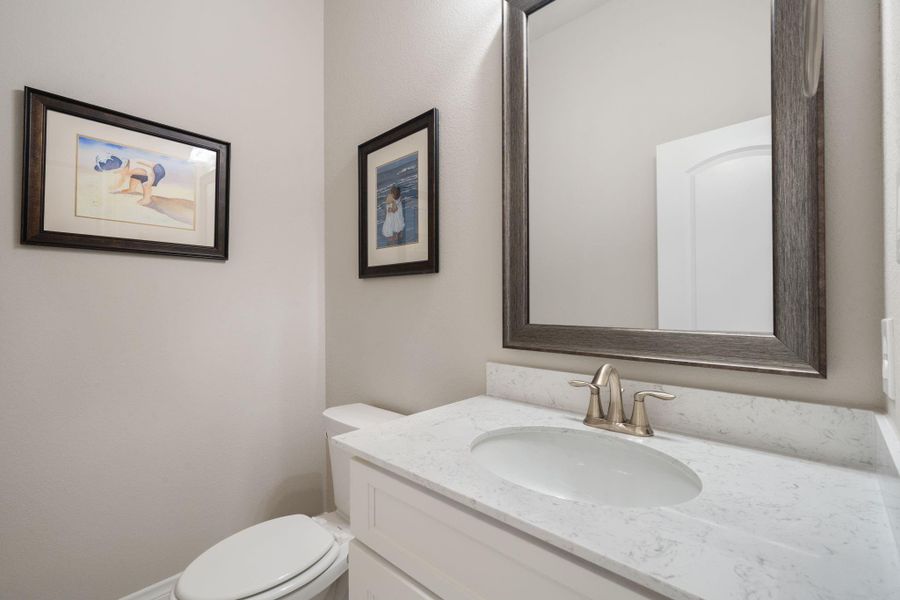 Upstairs half bath Upstairs half bath