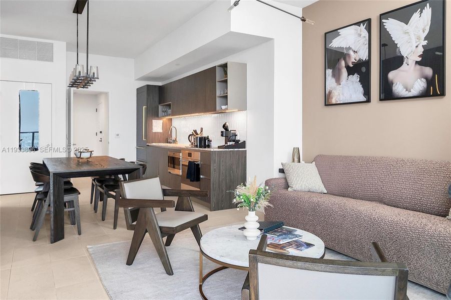 Furnished interior view inside a new home in , Miami (Image 5).