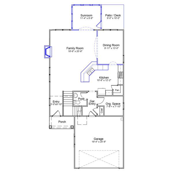 2D floor plan layout of this home in Six Oaks, Summerville, SC (Image 2). 2D floor plan layout of this home in Six Oaks, Summerville, SC (Image 2).