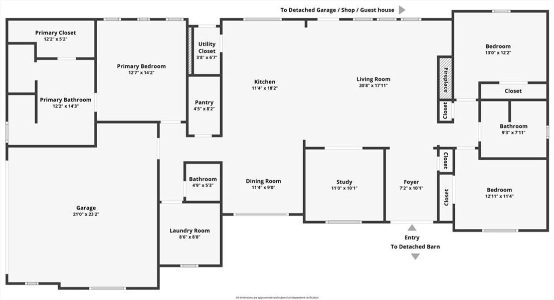 2D floor plan layout of this home in , Tolar, TX (Image 5). 2D floor plan layout of this home in , Tolar, TX (Image 5).
