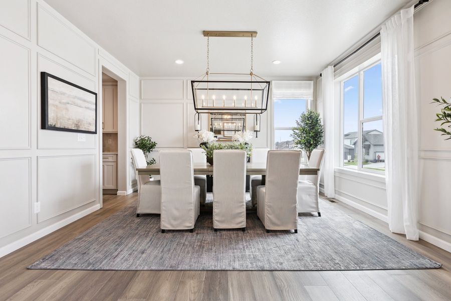 Representative furnished interior of a home built from the Silverton by Risewell Homes in Highlands Preserve, Mead (Image 7).