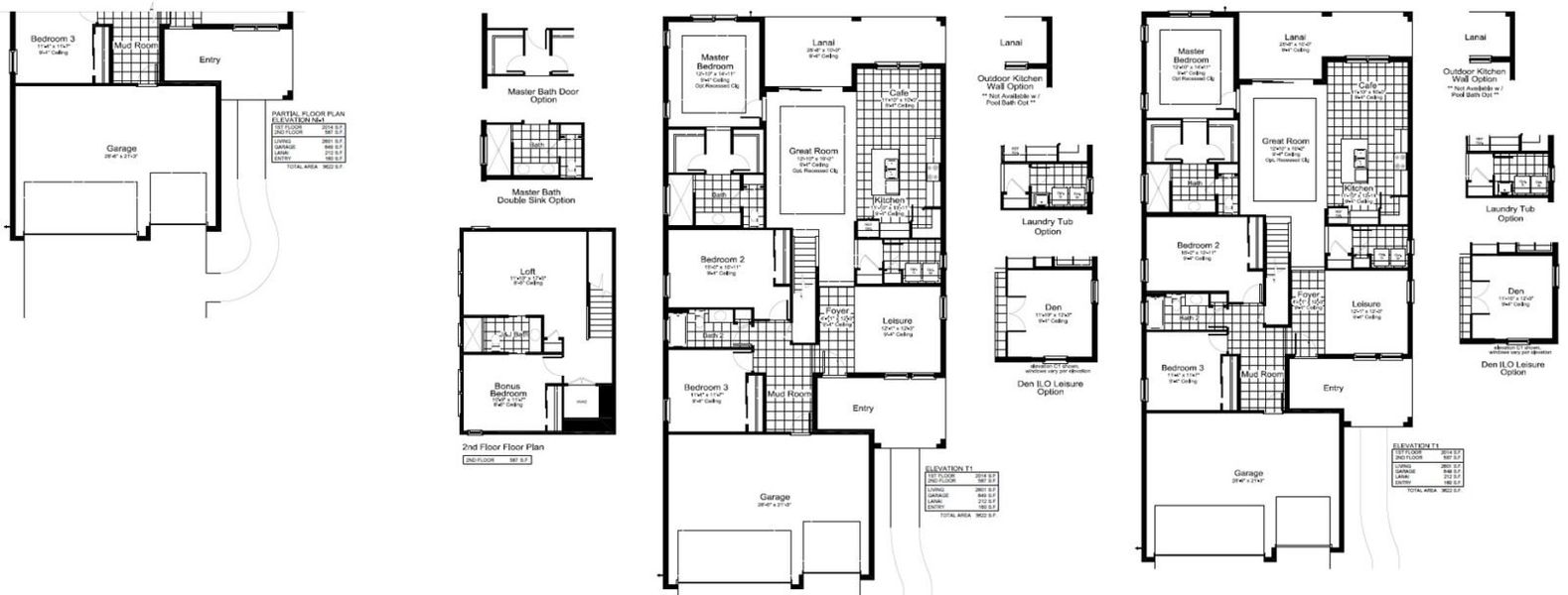 2D floor plan layout for the Lighthouse by Neal Communities in Vicenza, Venice, FL (Image 3).