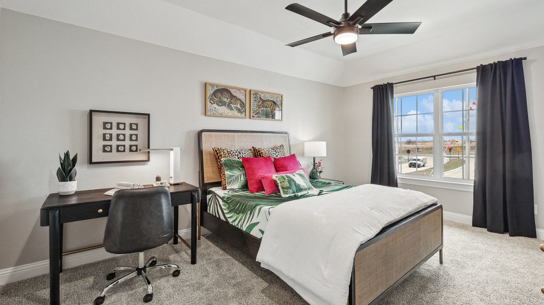 Representative furnished interior of a home built from the Cornell by DRB Homes in Green Meadows Classic, Celina (Image 28).