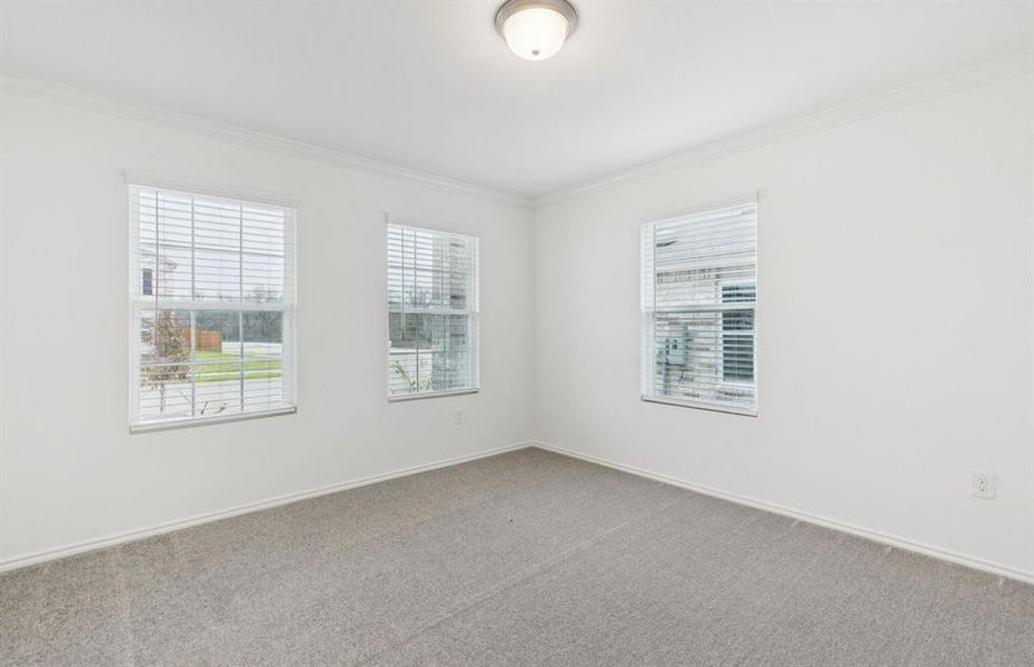 Spacious flex space with large windows