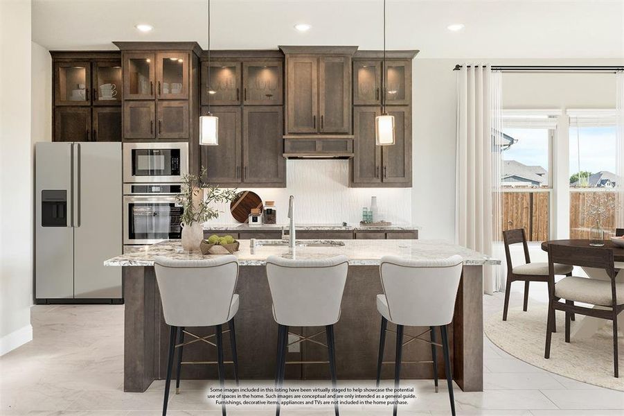 Furnished interior view inside a new home in Ridgepoint, Midlothian (Image 8).