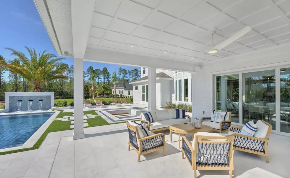 Exterior details and patio area of a home in SilverLeaf, St. Augustine (Image 31). Exterior details and patio area of a home in SilverLeaf, St. Augustine (Image 31).