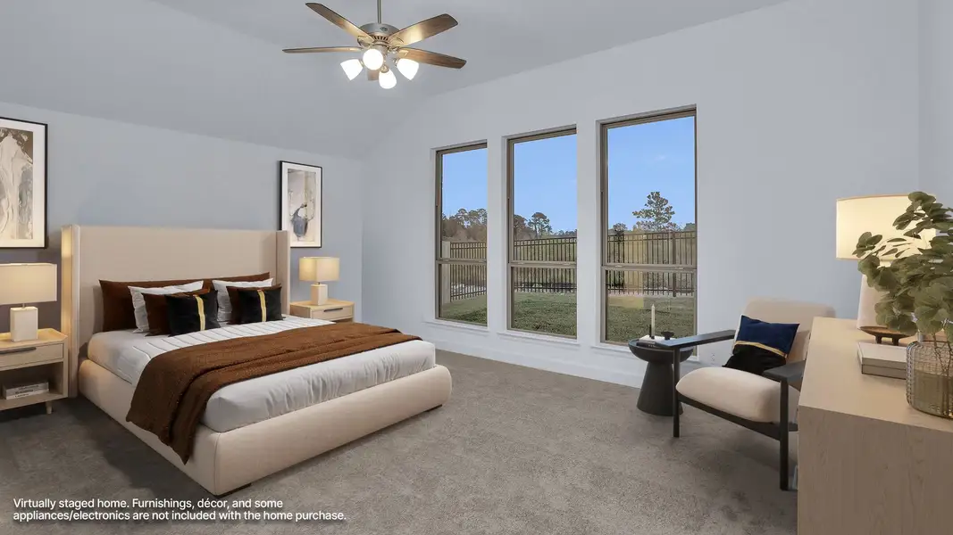 Furnished interior view inside a new home in Grand Central Park, Conroe (Image 6).