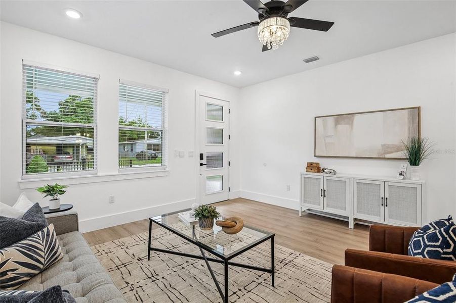 Furnished interior view inside a new home in , Tampa (Image 9). Furnished interior view inside a new home in , Tampa (Image 9).